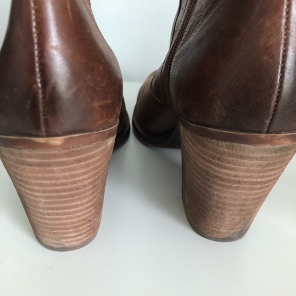 Lucky Brand 🍀 Brown Leather Booties - Picture 9 of 12